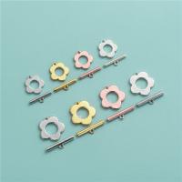 925 argento sterlina chiusura OT, Fiore, placcato, DIY & formato differente per scelta, nessuno, Foro:Appross. 1.2mm, Venduto da PC