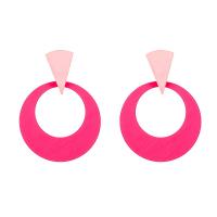 Iron Earring painted fashion jewelry & for woman nickel lead & cadmium free Sold By Pair