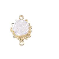 Pendentifs en alliage de zinc, avec perle de plastique, plaqué de couleur d'or KC, DIY & styles différents pour le choix & émail, 16-23mm, Vendu par PC