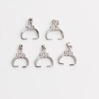 Messing knijphangers, hoge kwaliteit verguld en nooit vervagen, DIY & micro pave zirconia, meer kleuren voor de keuze, nikkel, lood en cadmium vrij, 23mm,9mm, Verkocht door PC