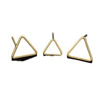 Gold Filled Jewelry Triangle 14K gold-filled DIY & hollow 10.40mm Sold By Pair