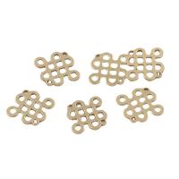 Zlaté šperky naplněné, Gold naplněné, Čínský Knot, 14K plněné zlatem, DIY & dutý, 10x9x0.55mm, Otvor:Cca 0.7mm, Prodáno By PC