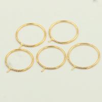 Gefüllte Goldschmuck, gold-gefüllt, 14K goldgefüllt, DIY & verschiedene Größen vorhanden & mit Strass, 1mm, Bohrung:ca. 0.95mm, Größe:4-9, verkauft von PC