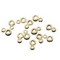 Gefüllte Goldschmuck, gold-gefüllt, Nummer 8, 14K goldgefüllt, DIY, 6.50x4mm, Bohrung:ca. 2.5mm, 1.8mm, verkauft von PC