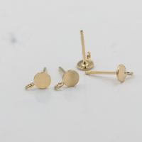 Gold-filled Orecchino della vite prigioniera dei componenti, 14K pieno d'oro, DIY, 10x4mm, Venduto da coppia