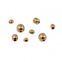 Gold-filled Spacer Χάντρα, 14K χρυσό γεμάτο, DIY & διαφορετικό μέγεθος για την επιλογή & πολύπλευρη, Τρύπα:Περίπου 2.5mm, 1.8mm, Sold Με PC