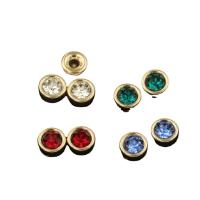 Guld-fyllda Spacer Bead, Rund, 14K guldfyllt, DIY & micro bana cubic zirconia, fler färger för val, 6x3.60mm, Säljs av PC