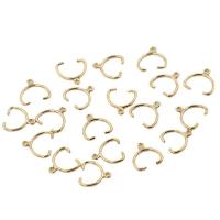 Gold-filled testa per pendenti a presa, 14K pieno d'oro, DIY, 8mm, Foro:Appross. 0.85mm, Venduto da PC