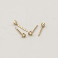 Gold-filled Σκουλαρίκια Stud Component, 14K χρυσό γεμάτο, DIY & διαφορετικό μέγεθος για την επιλογή, Sold Με Ζεύγος