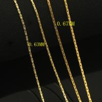 Gold-filled Αλυσίδα, 14K χρυσό γεμάτο, DIY & διαφορετικό μέγεθος για την επιλογή, Sold Με m