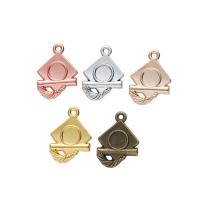 Zinc Alloy Hat pendentifs, alliage de zinc, doctorial, Placage, Vintage & DIY, plus de couleurs à choisir, protéger l'environnement, sans nickel, plomb et cadmium, 20x14x3mm, Environ 100PC/sac, Vendu par sac