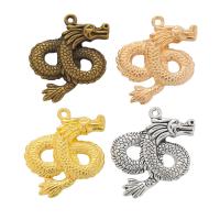 Zinc Alloy Pendants Dragon plated vintage & DIY nickel lead & cadmium free Approx Sold By Bag