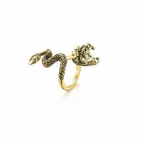 Zinc Alloy Manchet Finger Ring, Draak, gold plated, verstelbaar & voor de mens, Verkocht door PC