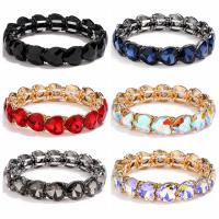 Zinklegering bangles, Zinc Alloy, Hart, plated, mode sieraden, meer kleuren voor de keuze, nikkel, lood en cadmium vrij, 12x12mm, Lengte 18.5 cm, Verkocht door PC