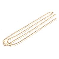 Messingkette Twist Oval, Messing, DIY, originale Farbe, frei von Nickel, Blei & Kadmium, 6x2mm, verkauft von m