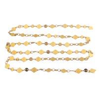 Brass Beading Chains Rhombus DIY original color nickel lead & cadmium free 6mm Sold By m