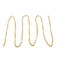 Brass Ukrasna Chain, Mesing, možete DIY, izvorna boja, nikal, olovo i kadmij besplatno, 2x1mm, Prodano By m