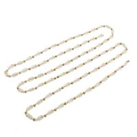 Brass Beading Chains with Glass DIY clear nickel lead & cadmium free Sold By m