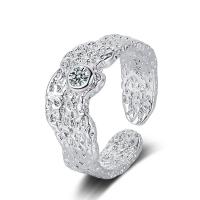 Kubieke Circonia Micro Pave Brass Ring, Messing, mode sieraden & micro pave zirconia & voor vrouw, nikkel, lood en cadmium vrij, 8mm, Verkocht door PC