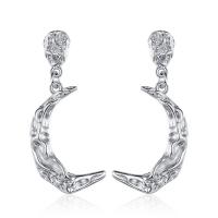 Pendientes de Gota en Latón, metal, chapado, Joyería & para mujer, más colores para la opción, libre de níquel, plomo & cadmio, 33mm, Vendido por Par