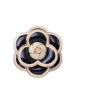 Smykker Tilbehør, Zinc Alloy, Flower, KC guldfarve belagt, du kan DIY & emalje, flere farver til valg, 23x25mm, Solgt af PC