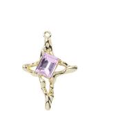 Zink Alloy Star Pendant, KC guldfärg pläterade, DIY & med strass, fler färger för val, 20x30mm, Säljs av PC