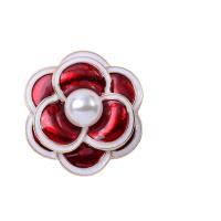 Sieraden Accessoires, Zinc Alloy, met Plastic Pearl, Bloem, plated, DIY & verschillende stijlen voor de keuze & glazuur, 38-47mm, Verkocht door PC