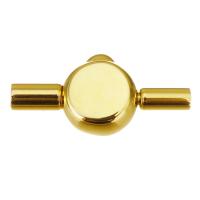 Fecho de jóia do aço inoxidável, Aço inoxidável 304, joias de moda & DIY, dourado, 19x8x4.9mm,3mm, Buraco:Aprox 2.7mm, vendido por PC