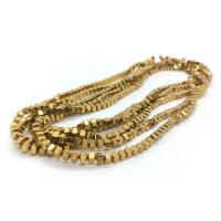 Non Magnetic Hematite Beads real gold plated DIY golden Sold Per Approx 40 cm Strand