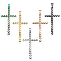 Rostfritt stål Cross Hängen, 304 rostfritt stål, DIY, fler färger för val, 54x25mm, Säljs av PC