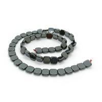 Non Magnetic Hematite Beads Square polished DIY black Sold Per Approx 40 cm Strand