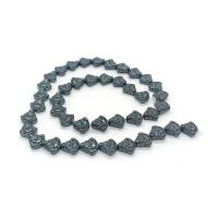 Perles hématites amagnétiques, Hématite, poli, DIY, noire, 9mm, Vendu par Environ 40 cm brin