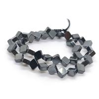 Perles hématites amagnétiques, Hématite, Losange, poli, DIY & normes différentes pour le choix, noire, Vendu par Environ 40 cm brin