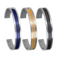 304 roestvrij staal Manchet Bangle, voor de mens & hol, meer kleuren voor de keuze, 10mm, Binnendiameter:Ca 65mm, Verkocht door PC