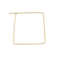 Messing Earring Drop Component, Plein, 14K vergulde, DIY & hol, 42x40mm, 20pC's/Lot, Verkocht door Lot