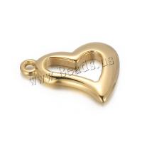 Stainless Steel Heart Pendants 304 Stainless Steel Vacuum Ion Plating DIY & hollow Sold By PC