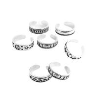 Zink Alloy Toe Ring, silver pläterad, 7 stycken & mode smycken & för kvinna, silver, Säljs av Ställ