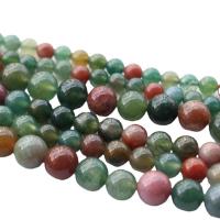 Agaat kralen, Multicolour Agate, Ronde, gepolijst, DIY & verschillende grootte voor keus, multi-gekleurde, Per verkocht Ca 39 cm Strand