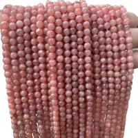 Rhodonite Pärlor, RODONIT, Rund, polerad, DIY & olika storlek för val, rosa, Såld Per Ca 39 cm Strand