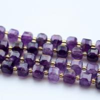 Mješoviti Gemstone perle, Prirodni kamen, Trg, uglađen, možete DIY & različiti materijali za izbor & faceted, više boja za izbor, 8x8mm, Približno 43računala/Strand, Prodano By Strand