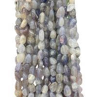 Beads Gemstone misti, perline lilla, Pepite, lucido, DIY, colori misti, 5x9mm, Appross. 55PC/filo, Venduto da filo