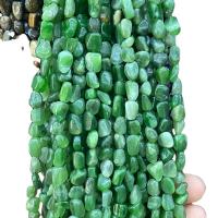 Mixed Edelsteen kralen, Jasper Stone, Nuggets, gepolijst, DIY, groen, 5x9mm, Ca 55pC's/Strand, Verkocht door Strand