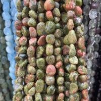 Natural Unakite Beads Nuggets polished DIY mixed colors Approx Sold By Strand