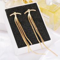 Fashion Fringe Earrings Zinc Alloy plated fashion jewelry & for woman nickel lead & cadmium free Sold By Pair