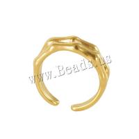 Vinger Ring in edelstaal, 304 roestvrij staal, 18K verguld, mode sieraden & voor vrouw, gouden, 21mm, Verkocht door PC