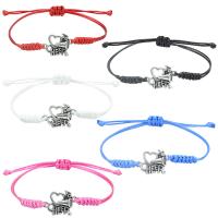 Bijoux bracelets de mode, Cordon de noeud, avec alliage de zinc, fait à la main, unisexe & réglable, plus de couleurs à choisir, Longueur Environ 6-26 cm, Vendu par PC