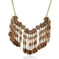 Vintage Coin Statement Necklace Zinc Alloy with 5CM extender chain plated for woman & hollow nickel lead & cadmium free Length Approx 45 cm Sold By PC