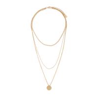 Collar Multi de la capa, aleación de zinc, con 5cm extender cadena, chapado en color dorado, Joyería & multicapa & para mujer, libre de níquel, plomo & cadmio, longitud aproximado 36 cm, aproximado 56 cm, Vendido por UD