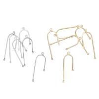 Messing Ohrring Tropfen Komponente, hochwertige plattiert und nie verblassen, Modeschmuck & DIY, keine, 38x13mm, 10PCs/Tasche, verkauft von Tasche