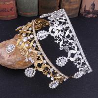 Bridal Tiaras Zinc Alloy fashion jewelry & for woman & with rhinestone nickel lead & cadmium free Inner Approx 145mm Sold By PC